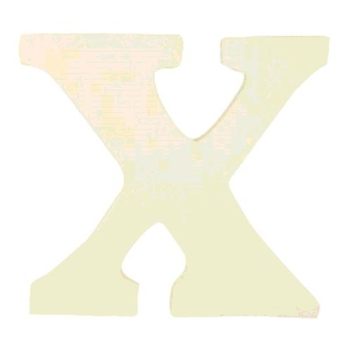 LETTRE EN BOIS "X" A DECORER