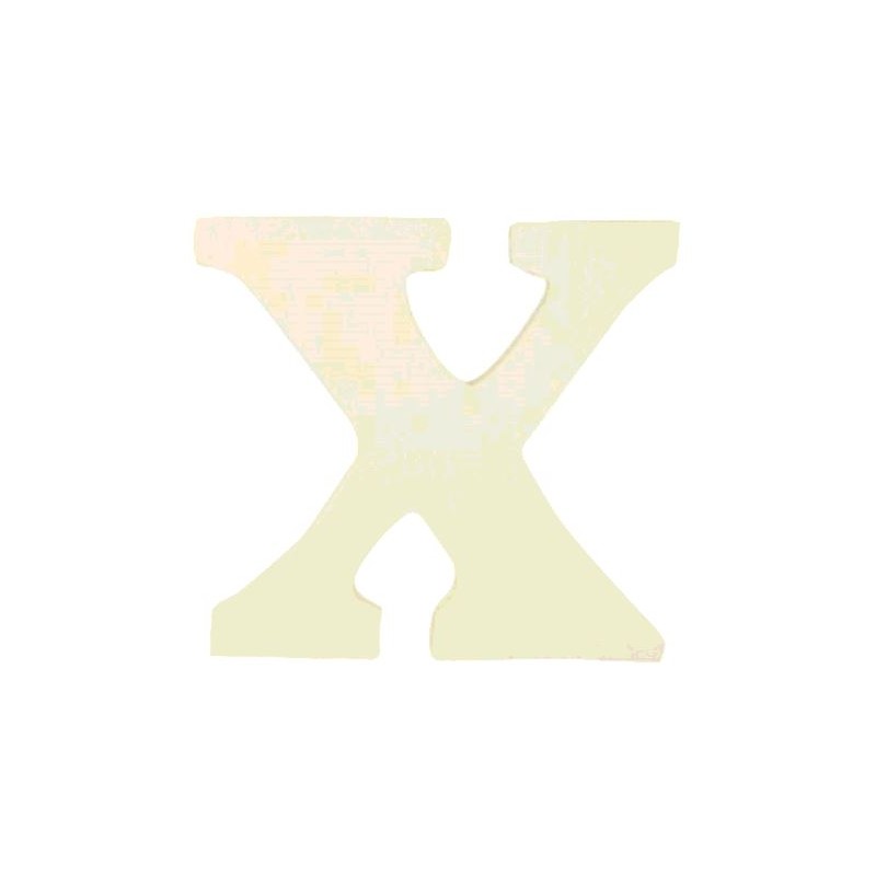 LETTRE EN BOIS "X" A DECORER