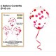 6 BALLONS CONFETTIS ROUGE