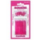 BOUGIES PAILLETTEES FUCHSIA X10