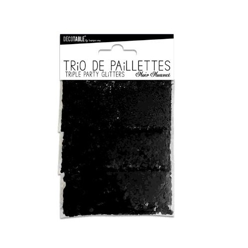 TRIO PAILLETTES NOIR NUANCE