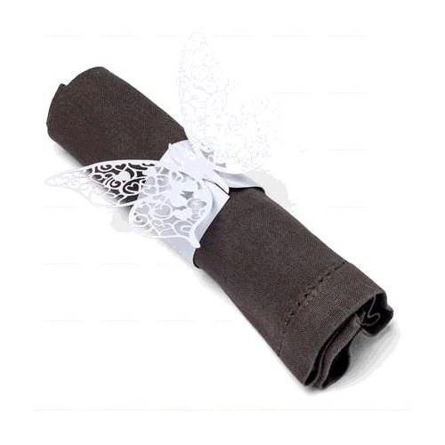 20 RONDS DE SERVIETTE PAPILLON