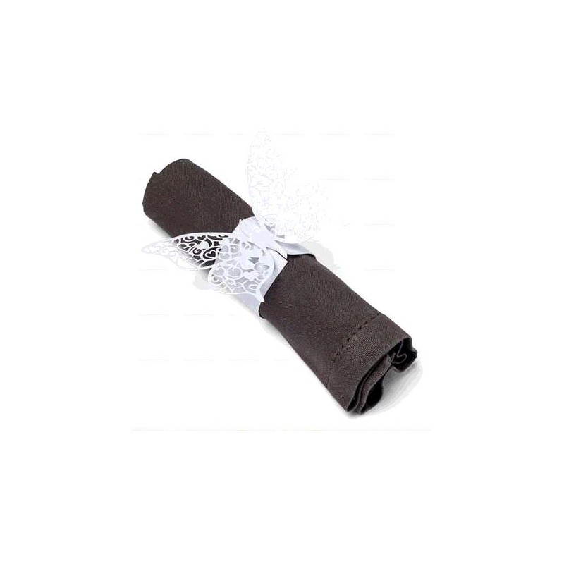 20 RONDS DE SERVIETTE PAPILLON