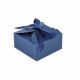 10 BOITES BLEU MARINE 7X3.5CM +RUBAN SATIN