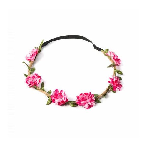 HEADBAND FLEURS FUCHSIA