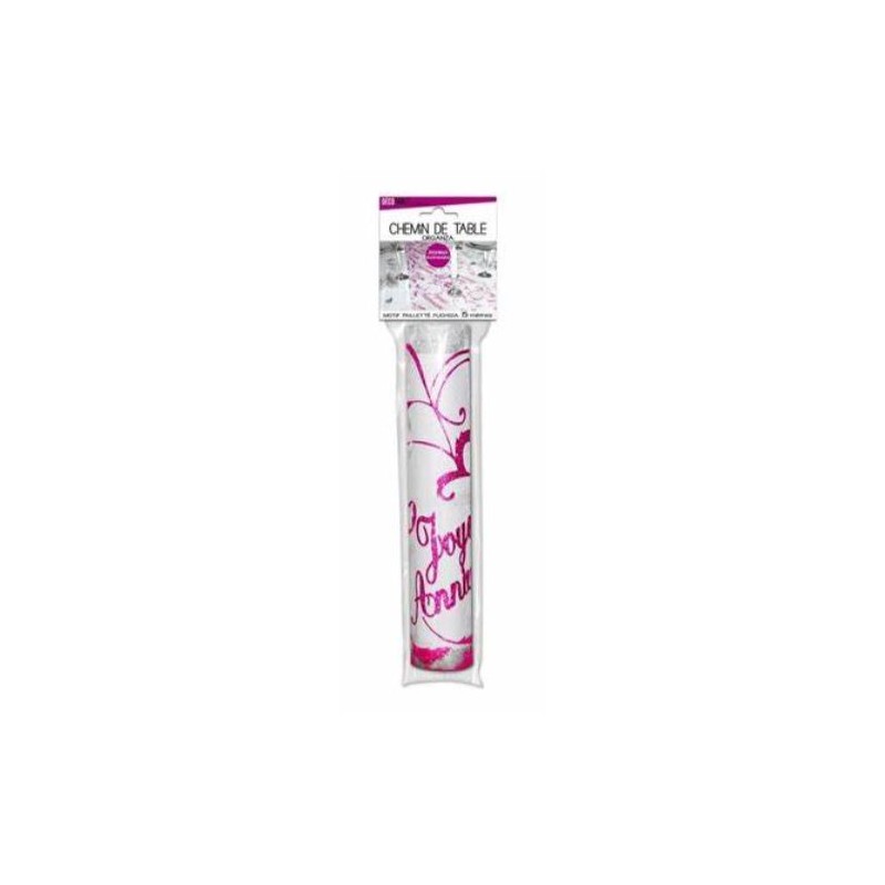 Chemin De Table Joyeux Anniversaire Fuchsia Ouest Fetes Chemin De Table Joyeux Anniversaire Fuchsia Ouest Fetes
