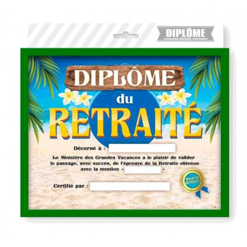 CADRE DIPLOME RETRAITE