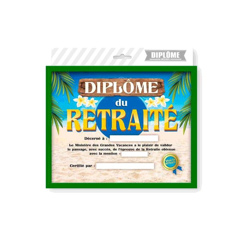 CADRE DIPLOME RETRAITE