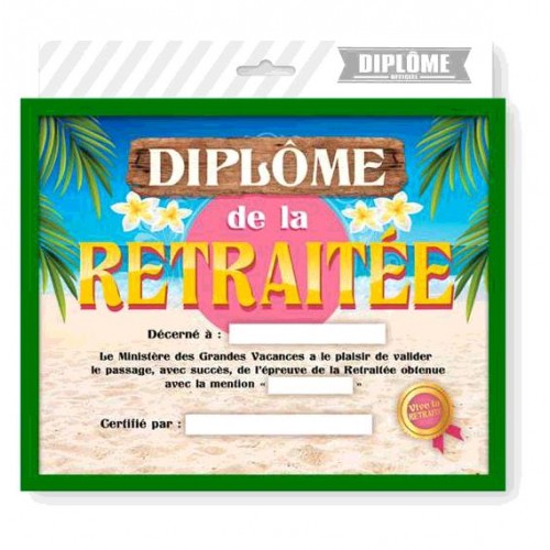 CADRE DIPLOME RETRAITEE