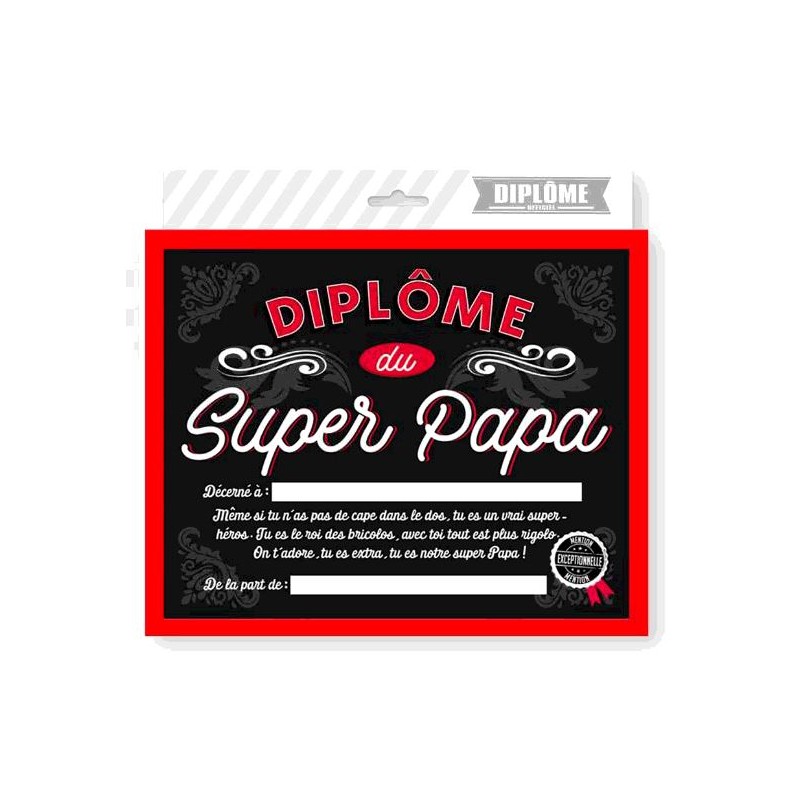 CADRE DIPLOME SUPER PAPA