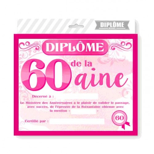 CADRE DIPLOME 60AINE FEMME