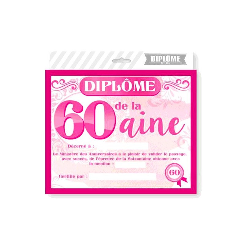 CADRE DIPLOME 60AINE FEMME