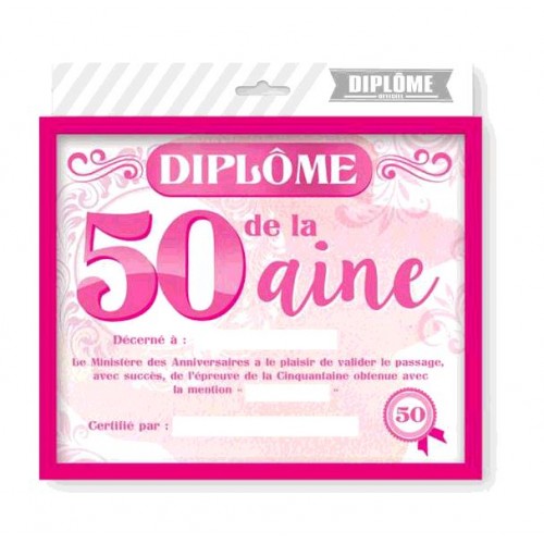 CADRE DIPLOME 50AINE FEMME