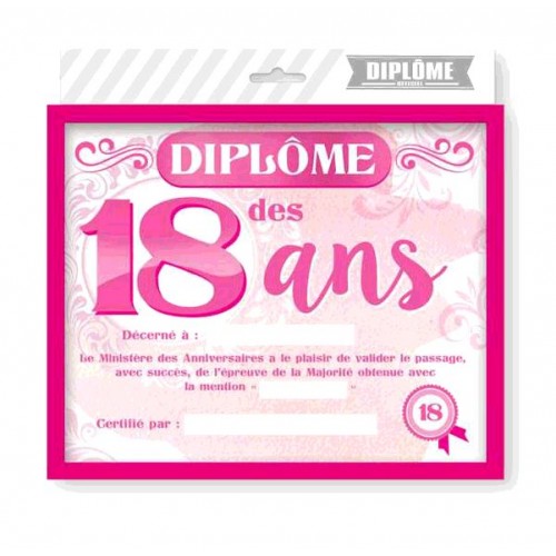 CADRE DIPLOME 18ANS FEMME