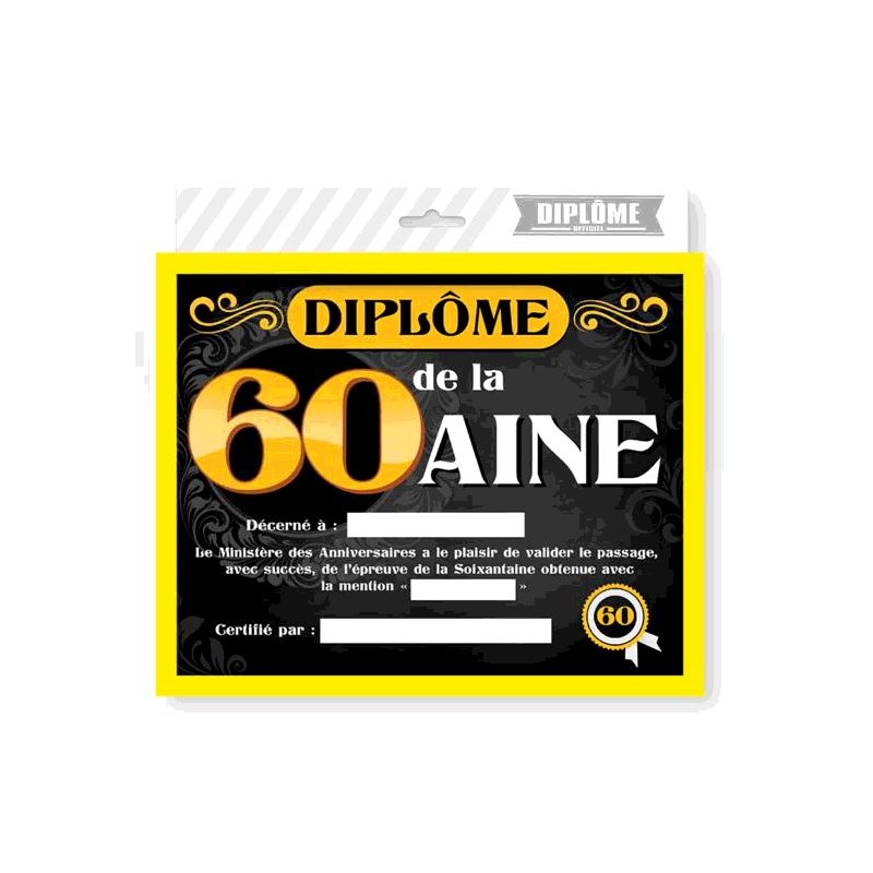 CADRE DIPLOME 60AINE HOMME