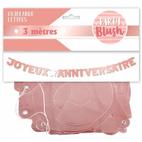 Guirlande de cascade Joyeux anniversaire - Multicolore