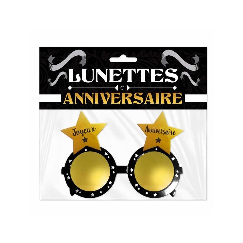 Lunettes Etoile Joyeux Anniversaire Ouest Fetes
