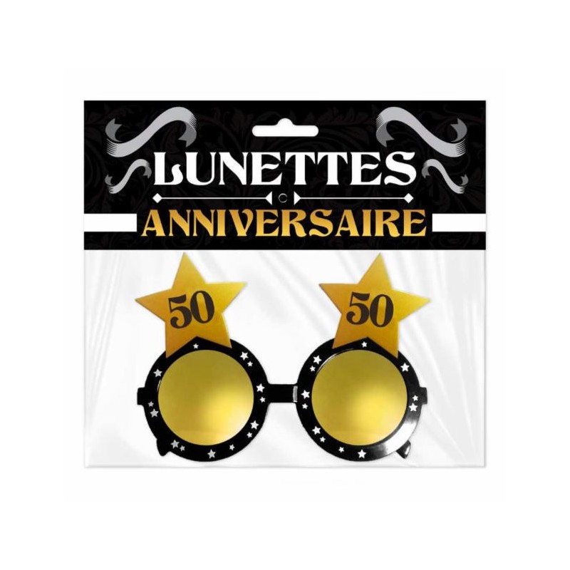 LUNETTES ETOILE ANNIVERSAIRE  50 AINE