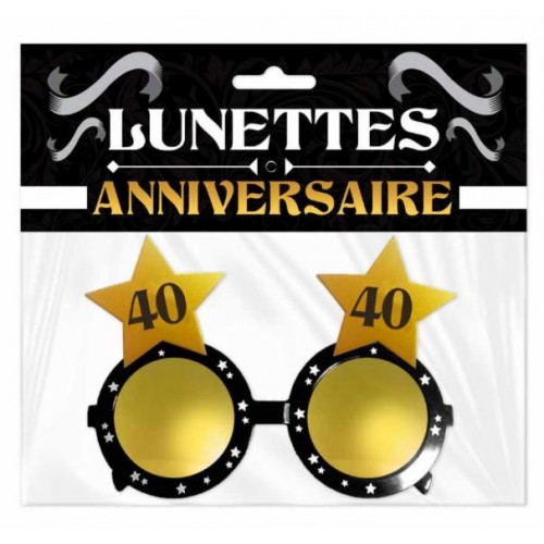 LUNETTES ETOILE ANNIVERSAIRE 40 AINE