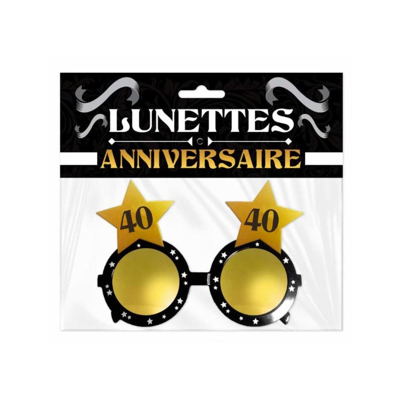 LUNETTES ETOILE ANNIVERSAIRE 40 AINE