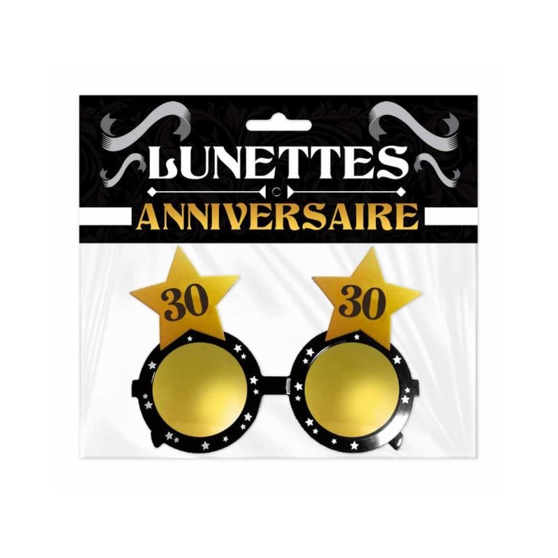 LUNETTES ETOILE ANNIVERSAIRE 30 AINE