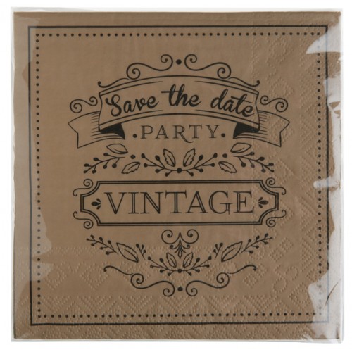 20  SERVIETTE VINTAGE