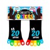 CHAUSSETTE A ORTEIL 20 MULTICOLORE