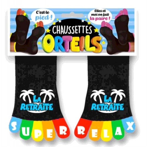 CHAUSSETTE A ORTEIL RETRAIT MULTICOLORE