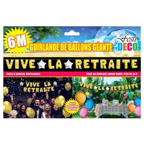 GUIRLANDE BALLONS RETRAITE