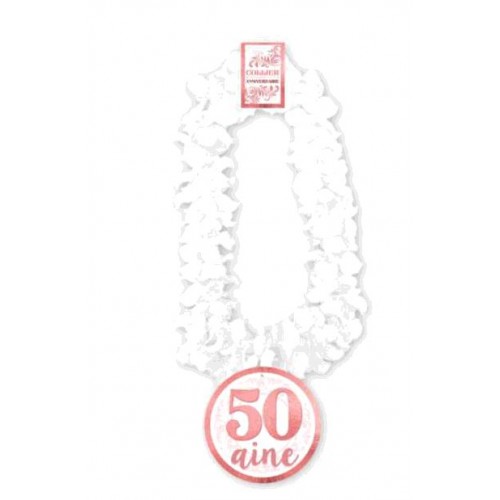 COLLIER FLEUR ANNIVERSAIRE FEMME 50AINE