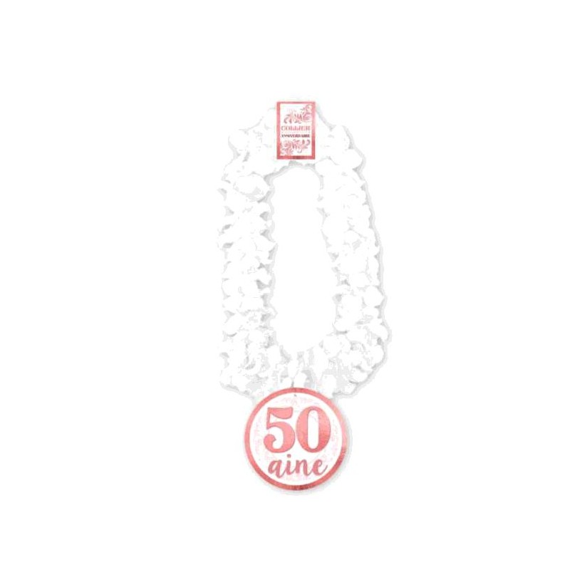 COLLIER FLEUR ANNIVERSAIRE FEMME 50AINE