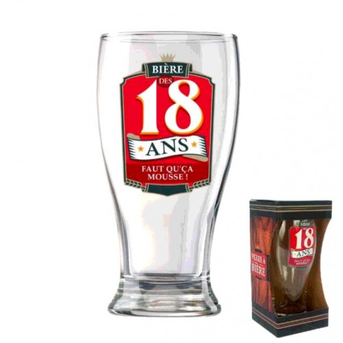 VERRE A BIERE 18 ANS