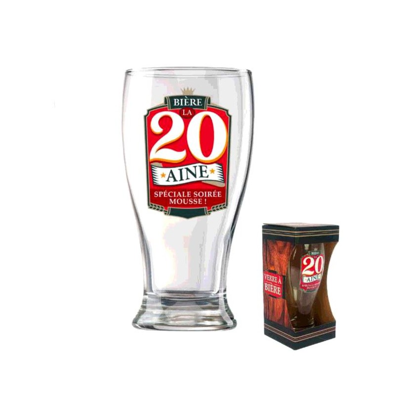 VERRE A BIERE 20 ANS