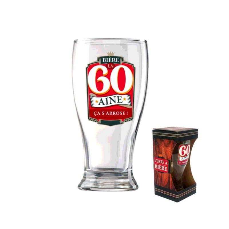 VERRE A BIERE 60 ANS