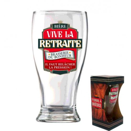 VERRE A BIERE RETRAITE