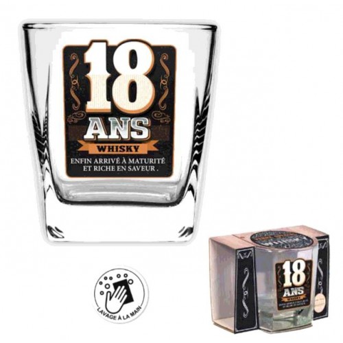 VERRE WHISKY 18 ANS