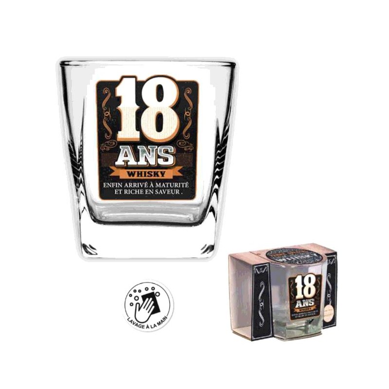 VERRE WHISKY 18 ANS