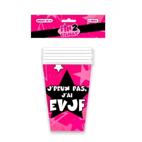 PACK 6 GOBELET 50CL EVJF