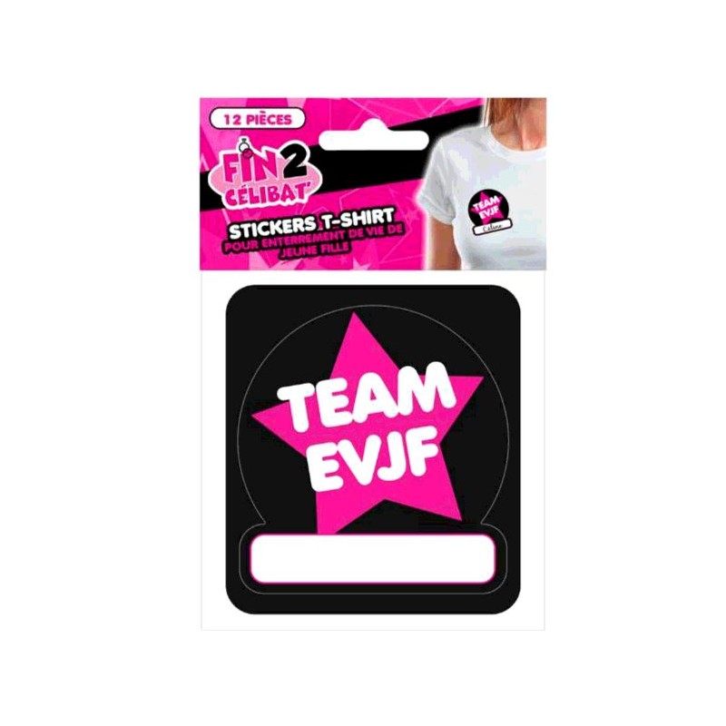 12 STICKERS T-SHIRT EVJF