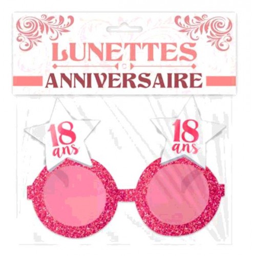 LUNETTES ETOILE ANNIVERSAIRE 18 ANS