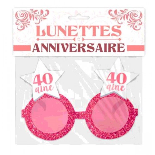 LUNETTES ETOILE ANNIVERSAIRE 40 AINE