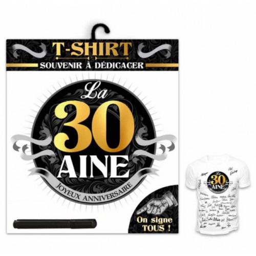 TEE SHIRT ANNIVERSAIRE 30 ANS HOMME