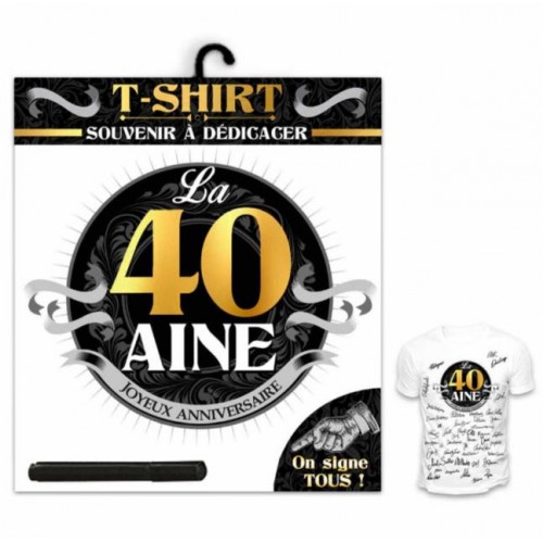 TEE SHIRT ANNIVERSAIRE 40 ANS HOMME