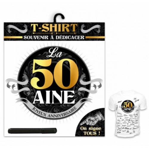 TEE SHIRT ANNIVERSAIRE 50 ANS HOMME