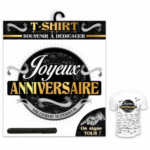 TEE SHIRT ANNIVERSAIRE HOMME