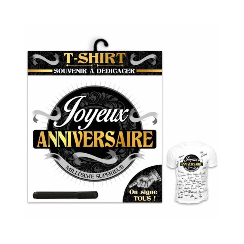 TEE SHIRT ANNIVERSAIRE HOMME