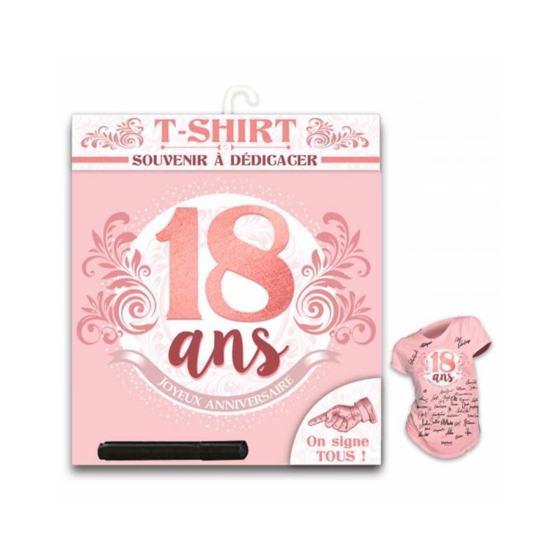 Chéquier Anniversaire 18 ans Femme - cadeaux