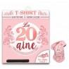 TEE SHIRT ANNIVERSAIRE 20 ANS FEMME