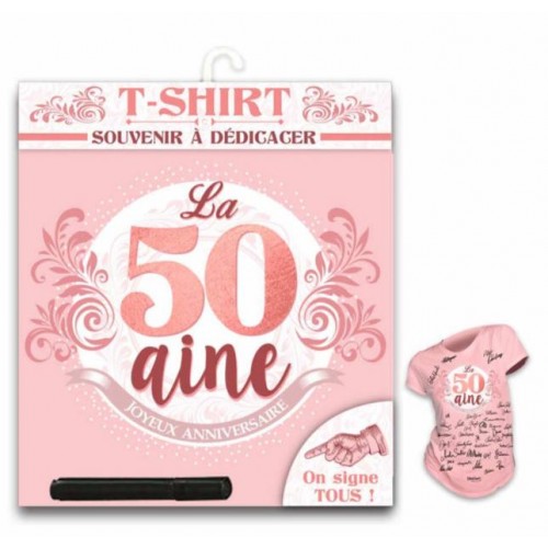 TEE SHIRT ANNIVERSAIRE 50 ANS FEMME