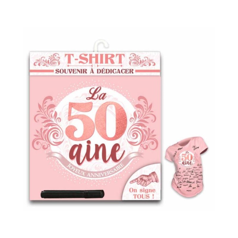 TEE SHIRT ANNIVERSAIRE 50 ANS FEMME